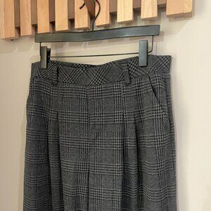 Halara High Waisted Pocket Wide Leg Houndstooth Plaid Casual Pants NWT Size XL
